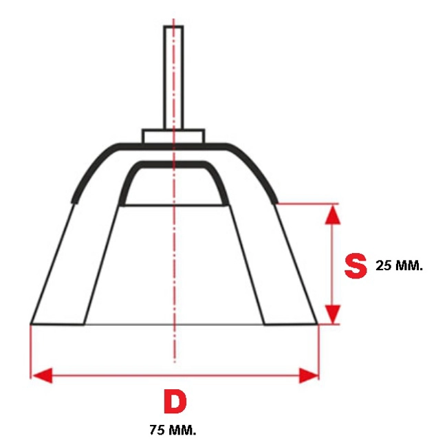 Vendita online Spazzola a tazza in acciaio con gambo da 6x30mm. Rif.TE75